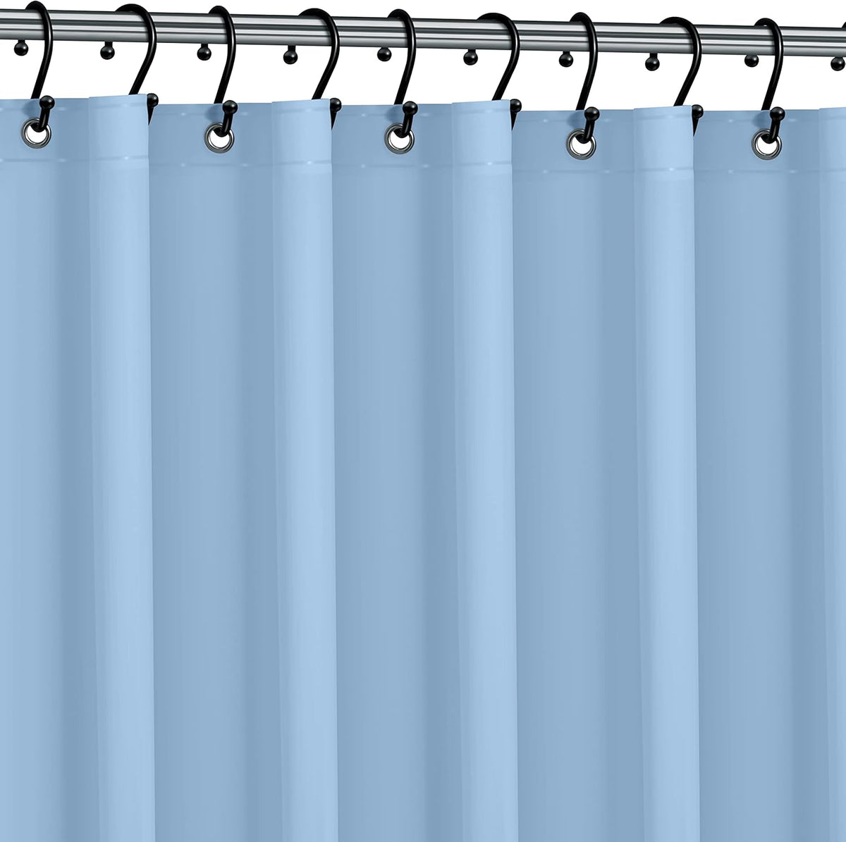 No Smell Shower Curtain Liner 72x72 White - PEVA Plastic Shower Curtain for Bathroom, PVC-Free Waterproof Shower Liner with Metal Grommets and Magnet-Weighted Bottom Hem - Washable Inner Liner